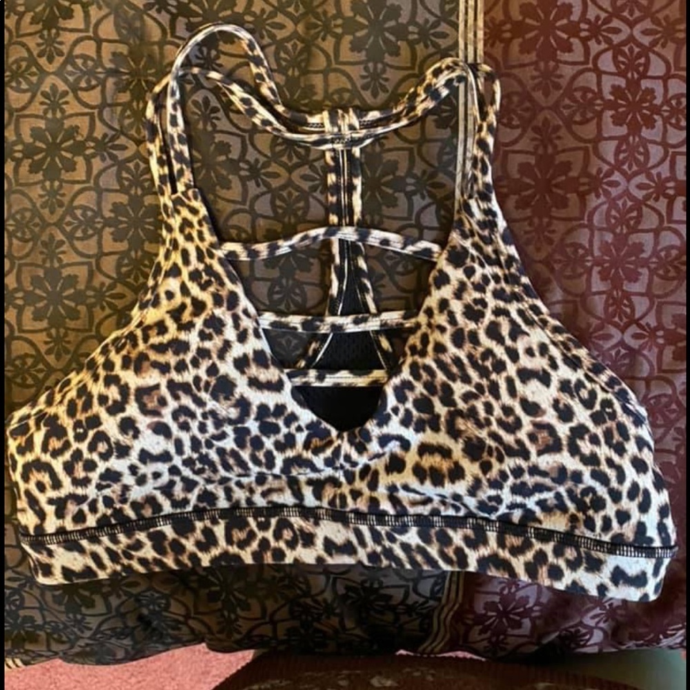 Zyia Leopard Grid Bra